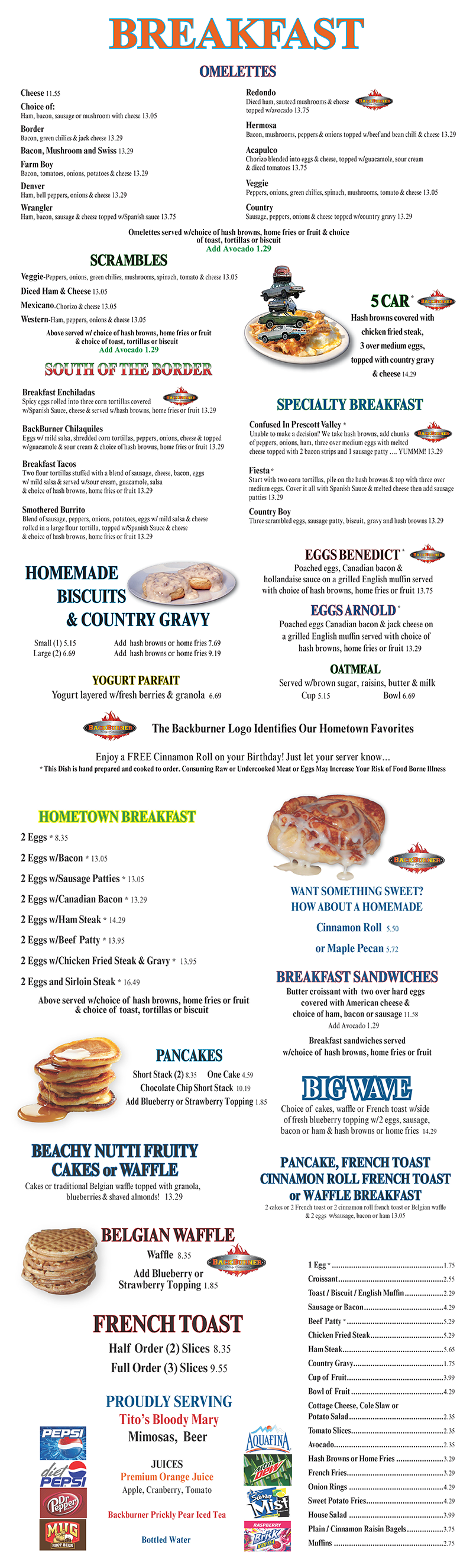 Breakfast Menu